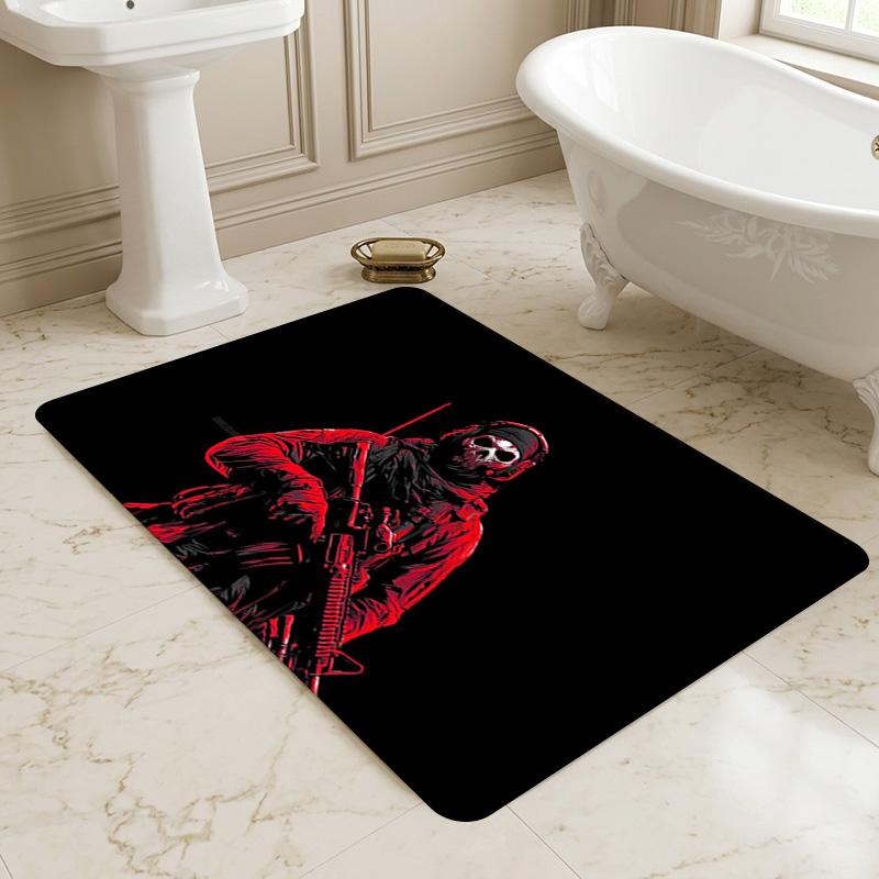 Ghost Soldier Living Room Nonslip Area Rug Soft Carpet For Bedroom Game Playroom Sofa Office Home Decor Doormat Christmas Gift C929325