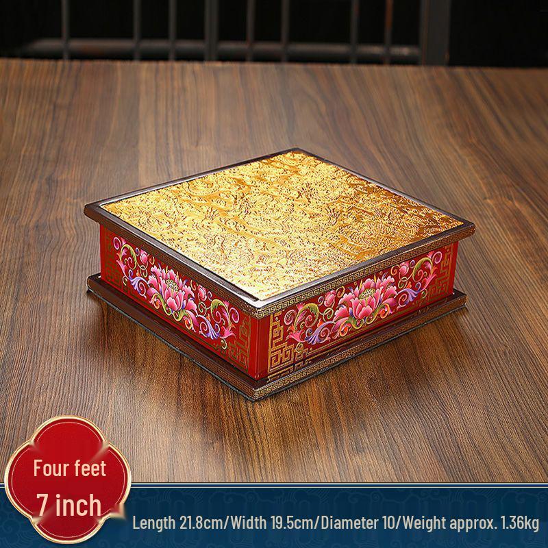 Guan Yin & Guan Gong Elevated Worship Stand for Buddhas & Gods Display