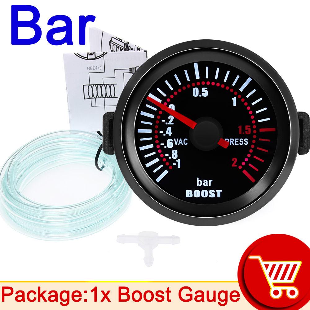 AD White Light 52mm Water Temperature Gauge + Sensor Volt Oil Temp Oil Pressure Rpm Tachometers Vacuum Boost Gauge