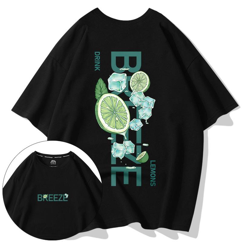 

Футболка T09 из полиэстера с коротким рукавом и принтом, большого размера, для мужчин (М-8XL) 3XL