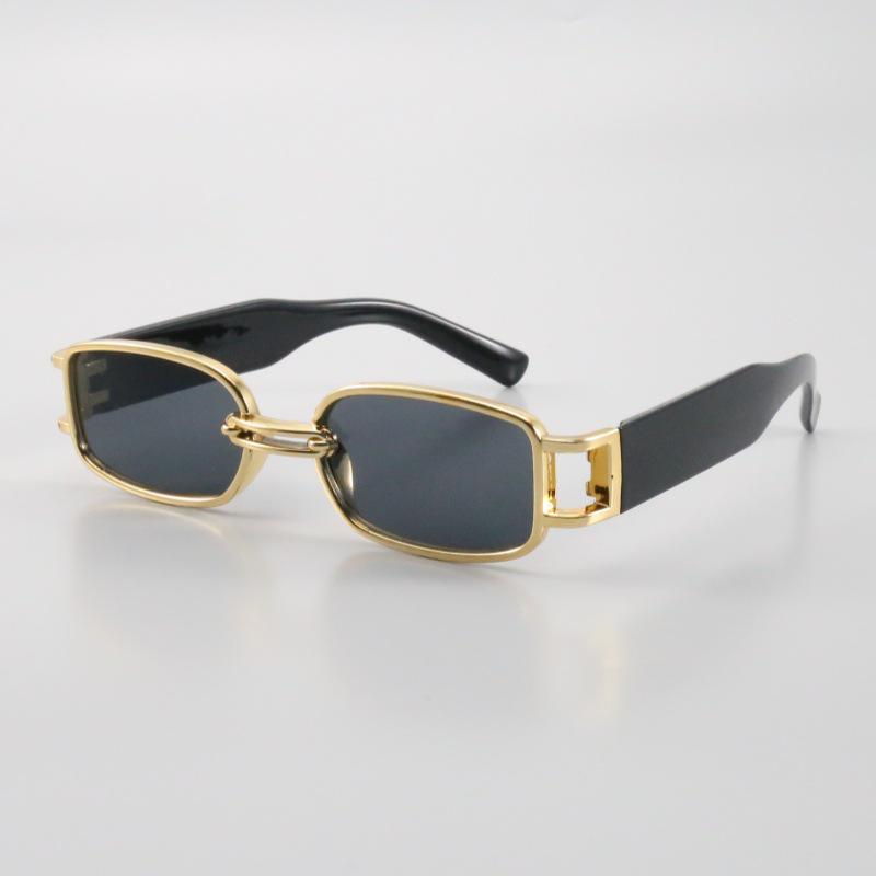 Trendy Retro Hip Hop Small Frame Sunglasses - Fashionable Street Style Sun Protection