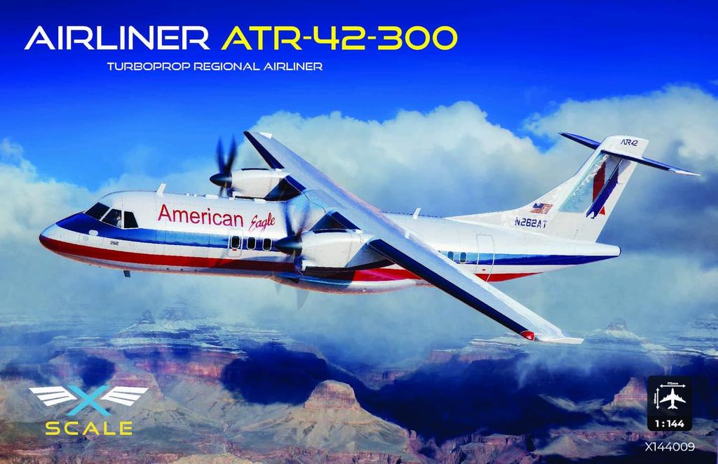 Models Turboprop Airliner Plastic Model Kit XSM144009 X-Scale 1/144 ATR-42-300 (Airplane)