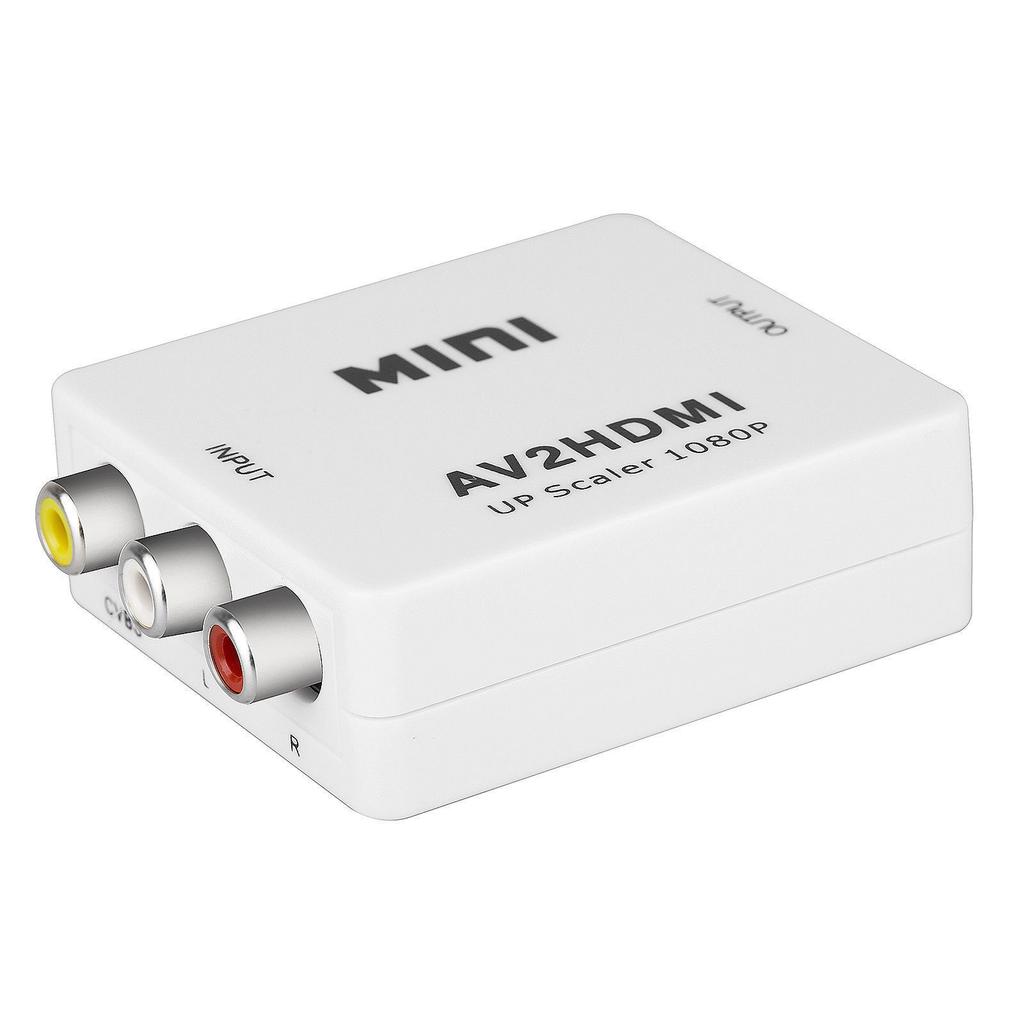 RCA BNC to HDMI Converter Composite Audio Video TV Box DVR Camera 1080P Adapter