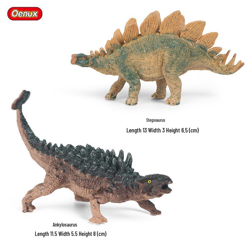 Cognitive Large Stegosaurus Solid Dinosaur Toy: Jurassic Simulation Animal Figure for Kids
