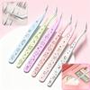 Stainless Steel Scrapbook Tweezers High Precision Lash Extension Tweezer  Eyelash Extension