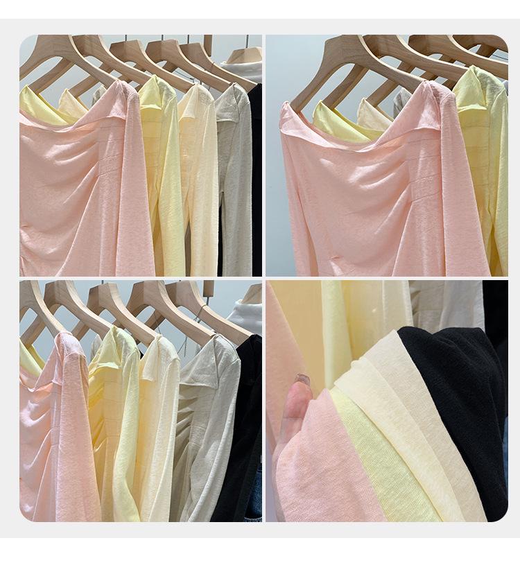 French Transparent Pleated Trumpet Sleeve Blouse - New Sweet & Spicy Women's Top