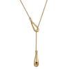 New Design Waterdrop Fringed Long Necklace for All Seasons, Fashionable Accessory for Women, High-end Sweater Chain with Luxurious Touch