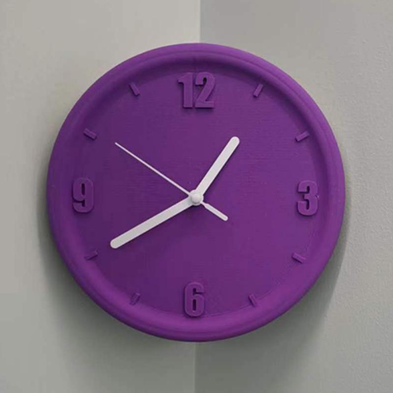 Concave Angle Wall Clock Luxury Interior Silent Mechanism Wall Clocks 3D Printing DIY Elegant Clock with Scale Unique Modern Living Room Clocks