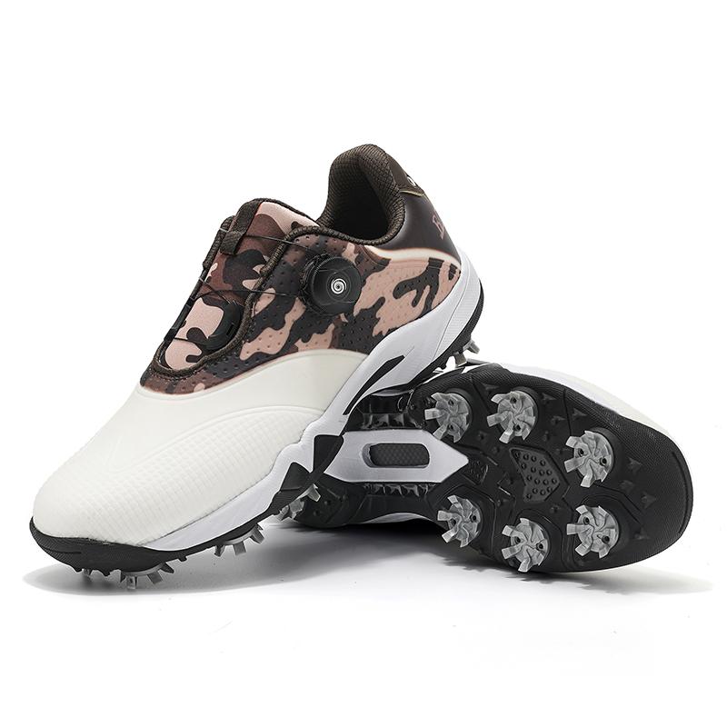 

2026 Новая Мода Мужская Обувь для Гольфа Антискользящие Шипованные Гольф-Кроссовки Быстрая Шнуровка Обувь для Гольфиста Мужская Уличная Гольф-Кроссовка 39