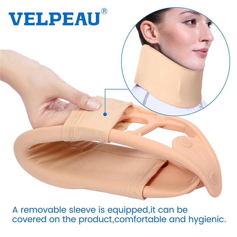 Velpeau Silicone Neck Brace Support Relieves Spine Pressure Improves Posture Breathable Waterproof Cervical Collar