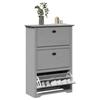 VidaXL Shoe Rack BODO Grey 80x35x118 Cm, Shoe Storage, Shoe Storage Cabinet, Cupboard To 4016883