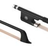 4 4 Cello Violoncello Bow Well Balanced Carbon Fiber Round Stick Ebony Frog White Horsehair Cello Parts Accessories