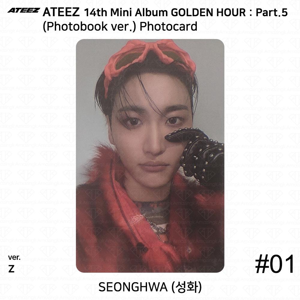ATEEZ 14th Mini Album Golden Hour Part.5 Photobook ver. Photocard Z VER