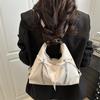 Retro Large Capacity Soft Leather Tote Bag With Knot Casual Double Shoulder Bag Trendy Sle Women'S Handbag