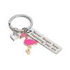 Inspirational Gift Flamingo ‘Never Forget How Flamazing’ Stainless Steel Keyring
