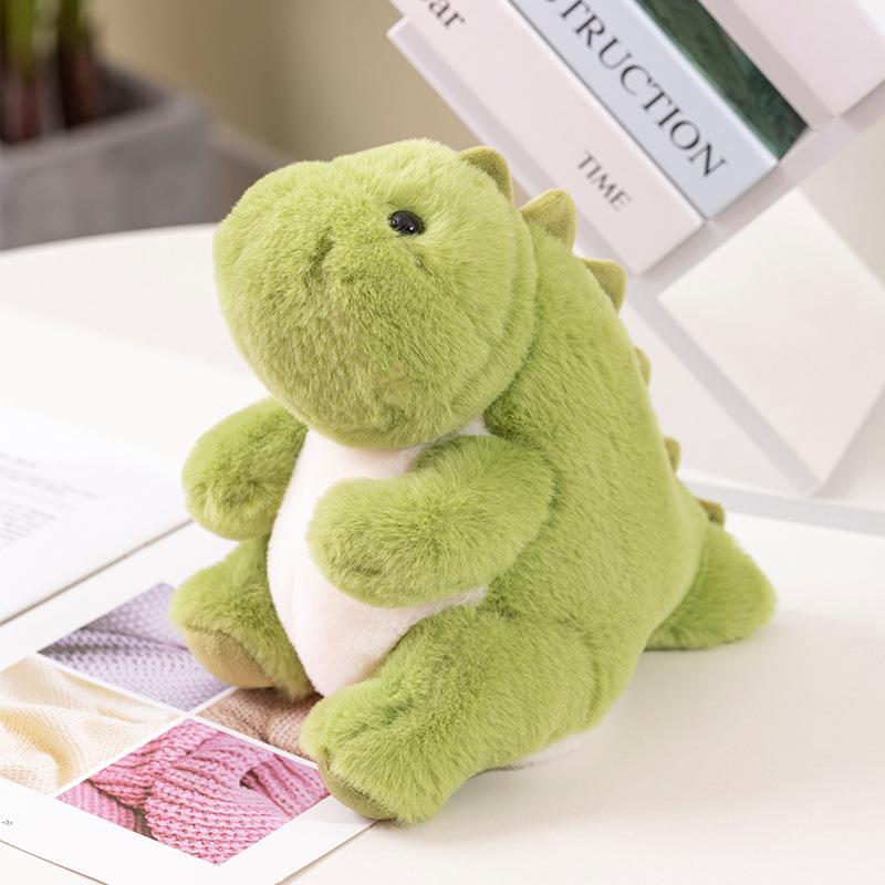 Cute Candy Color Little Dinosaur Plush Toy Chubby Dinosaur Throw Pillow Claw Machine Doll Children'S Bed Sleeping Pillow