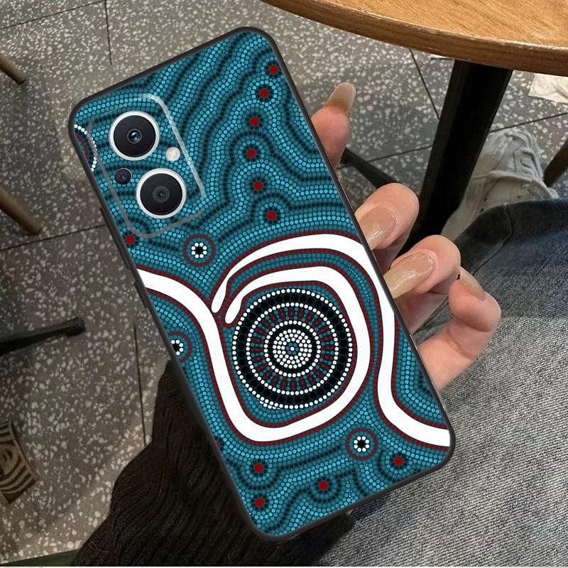 Aboriginal Art Print For OPPO Reno 14 13 12 11 10 Pro 8T 11F 12F 13F 14F 7 8 Lite OPPO Find X8 X6 X5 X9 Pro Case