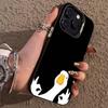 C-Confused Goose Phone Case for iPhone 17,16,15,14,13,12,11,Pro,X,Xs,Max,Plus Shockproof Cover