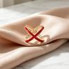 Silky Scarf Ring Clip, T-shirt Tie Clip for Women, Alloy Round Circle Clip Buckle, Clothing Ring Wrap Holder