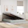 Ottoman Bed Frame with Storage Light Grey 160 x 200 cm Velvet