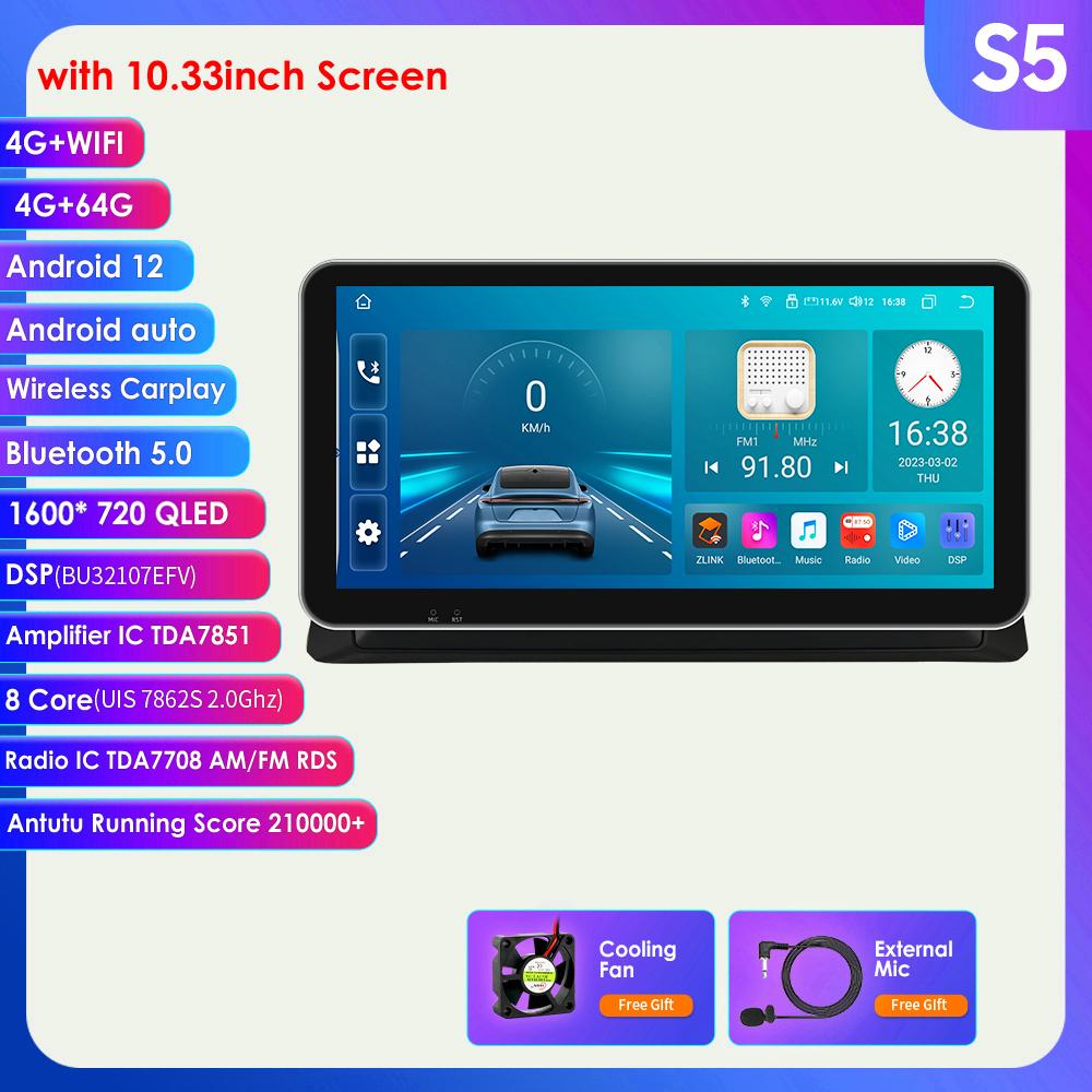 

Hizpo DSP 4G-LTE Android 12 Автомагнитола для Honda Accord 8 2008 - 2013 Автомобильный мультимедийный плеер Навигационная головное устройство GPS Интеллектуальное аудио Carplay Auto S5 8Core 4G 64G