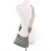 GUCCI Shoulder Bag GG Matelasse Leather 2-Way Handbag gray leather Women 735049 Used
