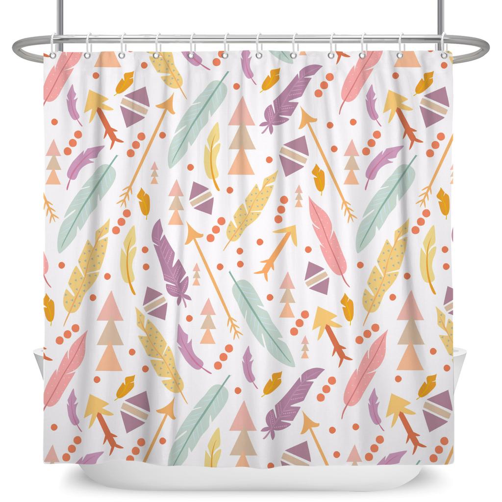 Cute Cartoon Animal Shower Curtain Waterproof Bath Curtain Bathroom Decor Kids Friendly Design Multiple Fun Patterns With Hooks