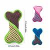 Dog Chew Toys Puppy Playing Toys Plush Squeaky Colored Bone Pet Interactive Toys