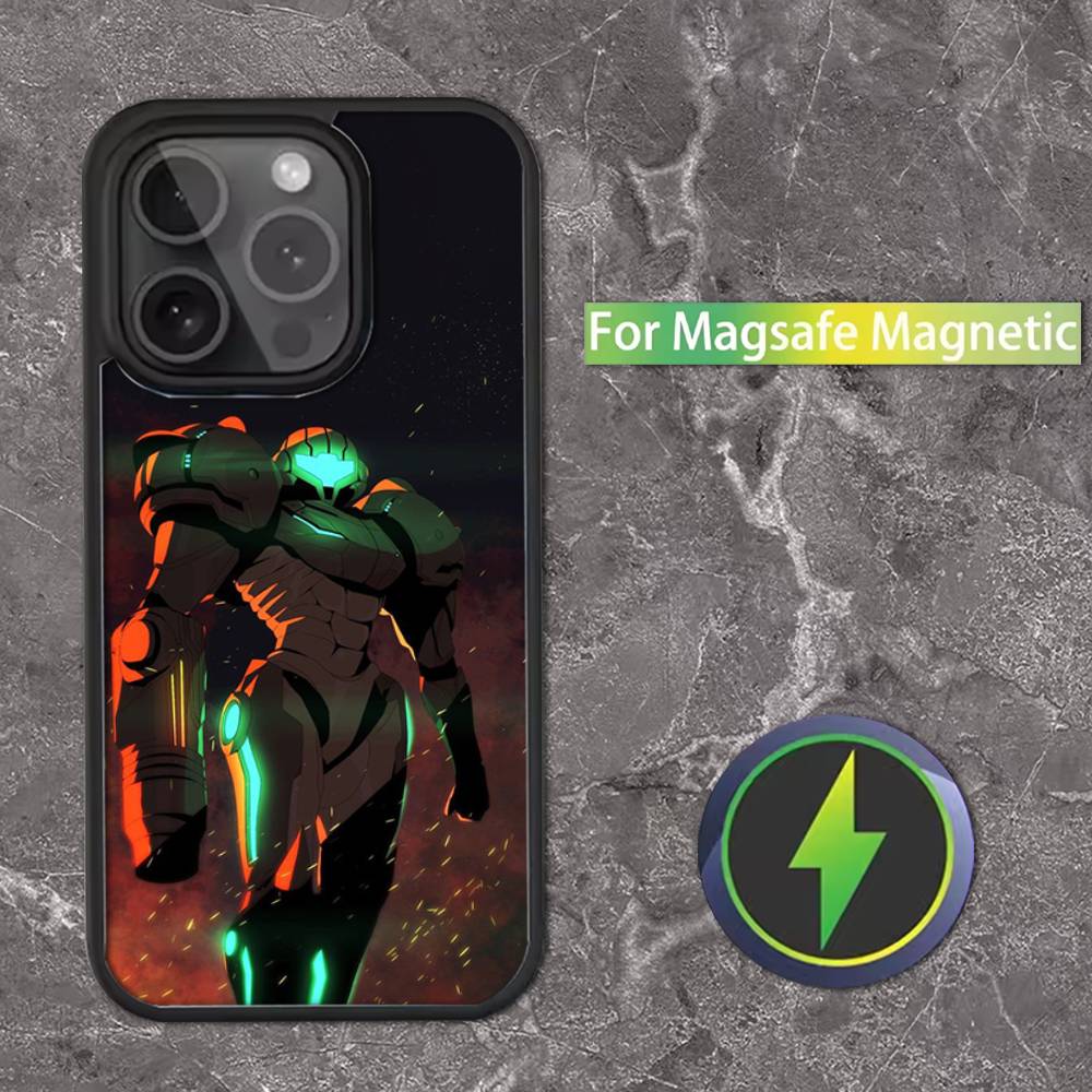 

Game M-Metroid Phone Case For iPhone 16,15,14,13,12,11,Pro,Max,Plus,Mini,SE Magsafe Magnetic Wireless Charging iPhone14promax