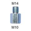 M10 M14 M16 Adapter Angle Grinder Polisher Interface Connector 5/8" M14 Converter Screw Rod Power Thread Adapter