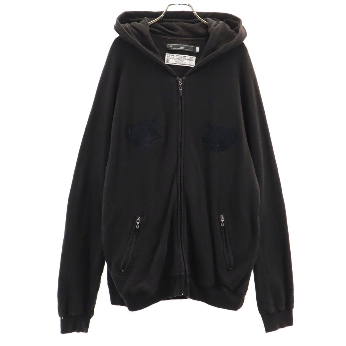 

NOTICE INSTIC Long sleeve Zip hoodie Black series Men s Used