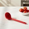 Long Handle Solid Color Non-Stick Silicone Ladle Soup Spoon Heat Resistant Hot Pot Porridge Scoop Japanese Kitchen Utensils