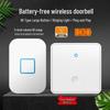 Self-Powered Wireless Doorbell with No-Drill Installation, Ultra-Long Range, 86 Type, Outdoor Use, One-to-One Connectivity, with Elderly Call Button.