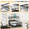 Beideli Dish Dish Drainer Automatic Kitchen Dish Dish Dish Large Dish Kitchen Dish Plate Chopstick Easy Assembly Automatic Drainage Drainer, Rack,