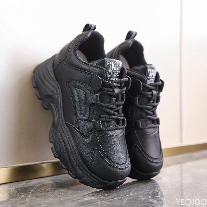 height increasing shoes female autumn new style versatile thick soled breathable casual sporty simple comfortable white shoes