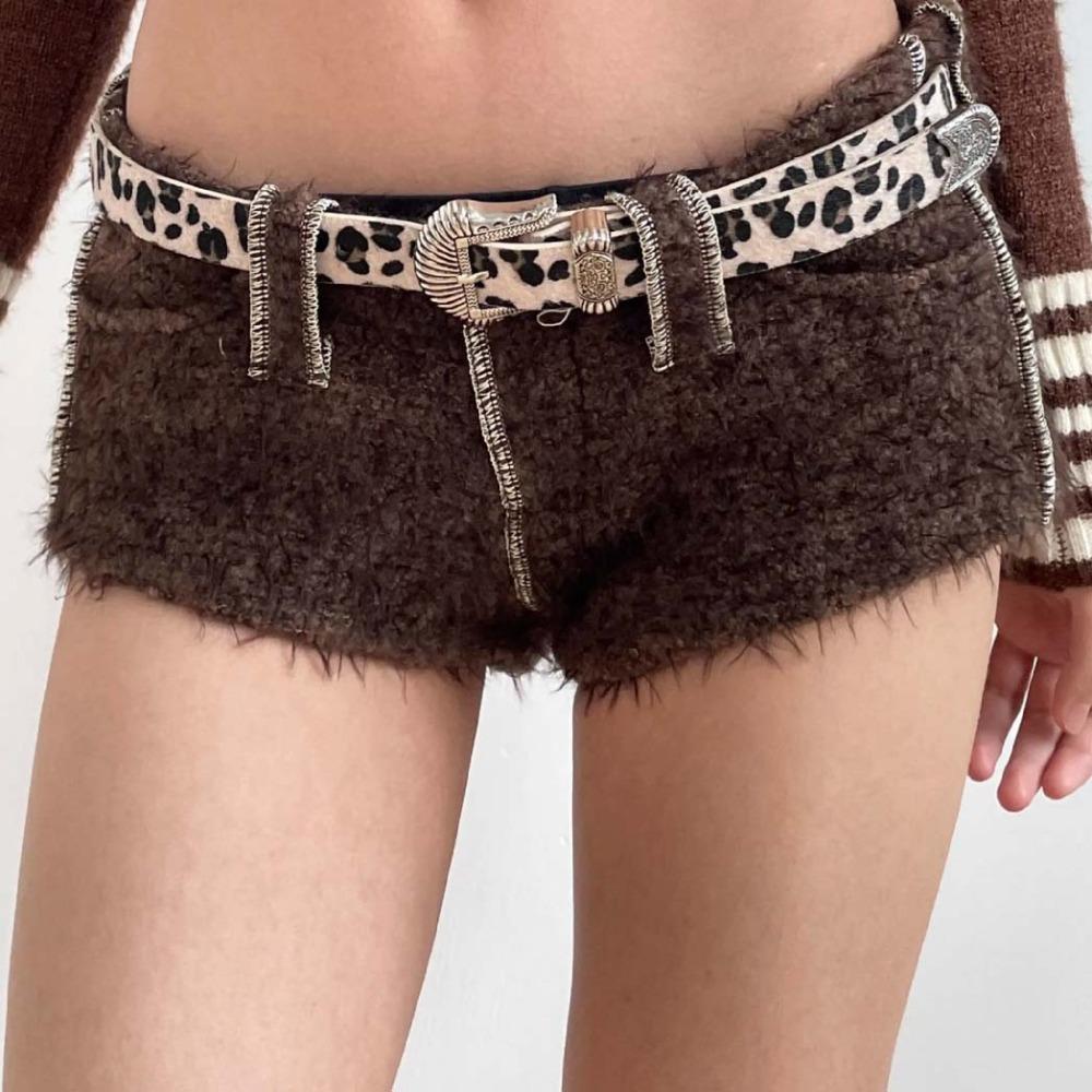 Zinc Zinc Alloy Carved Buckle Belt Y2K PU Vintage Waistband Fashion Leopard Print Belt  Festival