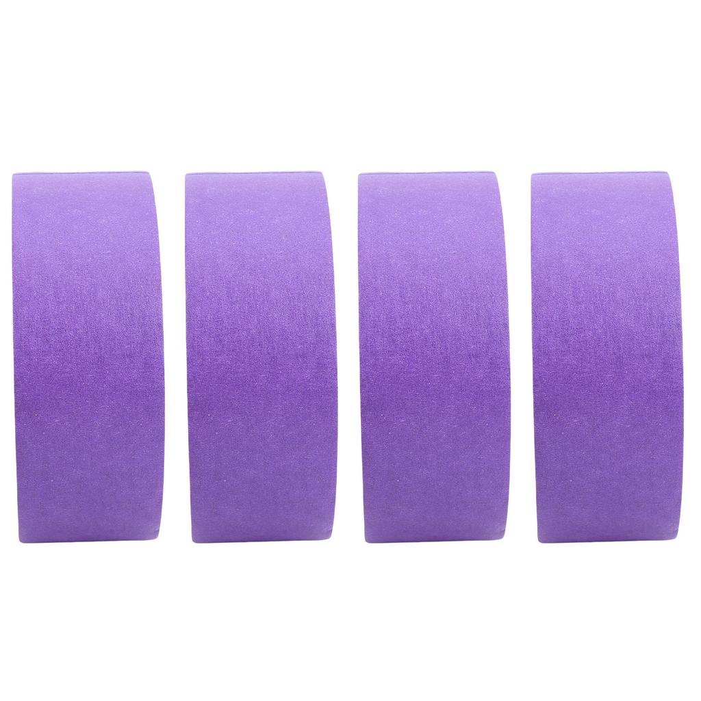 4PCS Painter Masking Tapes Crepe Paper Adhesive Tape for Automotive Painting and Refinishing No Residuals 35mm 20M
