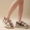 Couple Cotton Slipper Bag and Thick-bottomed Home Indoor Bedroom Autumn and Winter Velvet Warm Wool Slippers