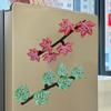 Plant Fridge Magnets Cute Fake Maple Leaves Fridge Sticker Funny Ivy Refrigerator Decor Fake Ivy Fridge Magnet Pad With Stems