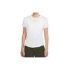 T Shirts Women's White Crew Neck Moderate Straight Fit CU3330-100