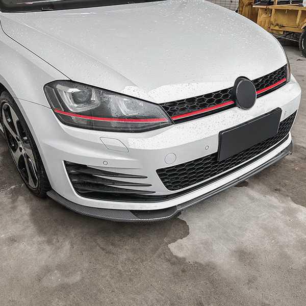 Volkswagen Golf 7 MK7 GTI R R-Line Front Bumper Lip Spoiler Trim Set (3 Pcs)