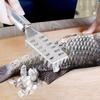 3Pcs Stainless Steel Fish Scraper Fish Scale Remover Scraping Removing Tool Kitchen Supplies