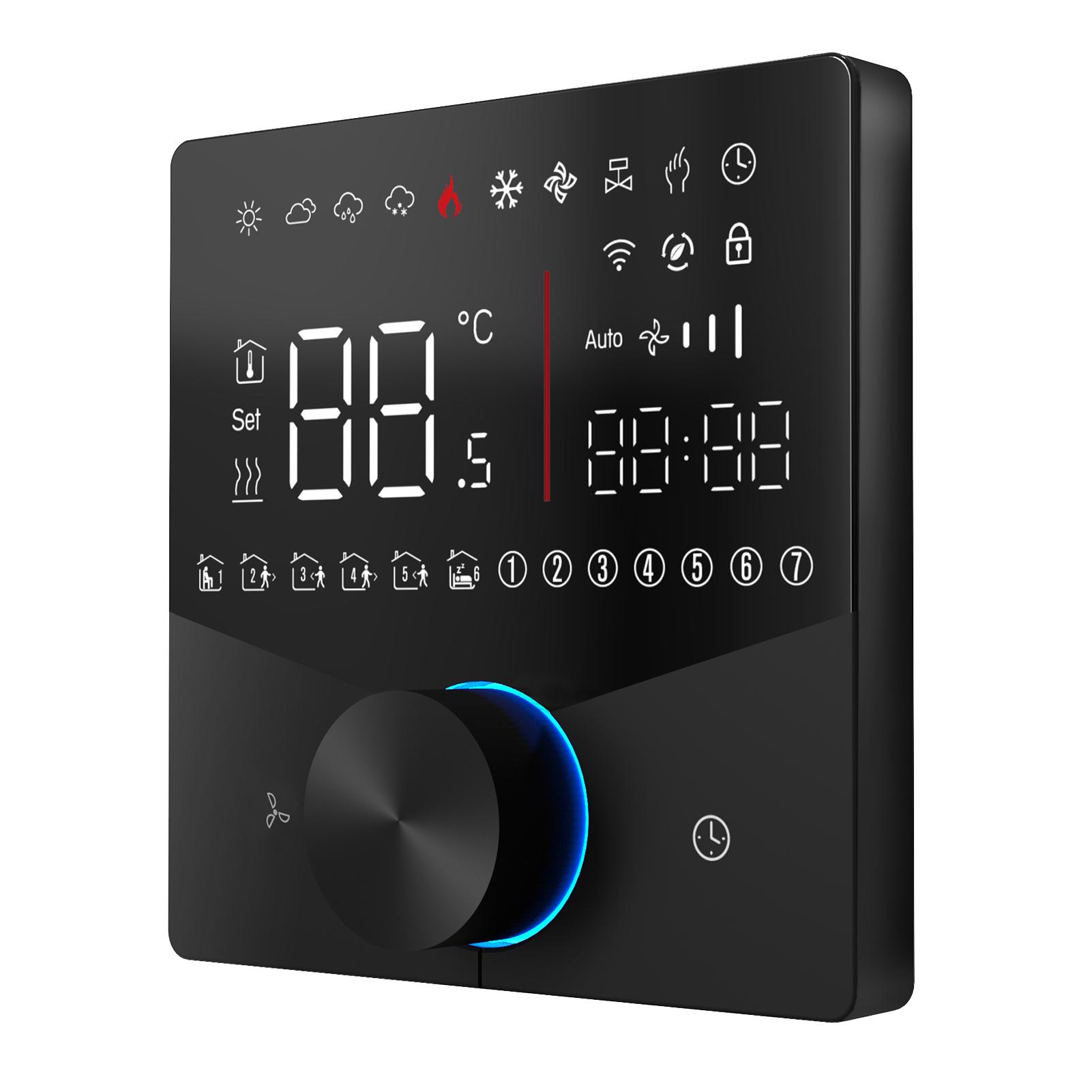 

Wifi Thermostat Digital Display Touch 5 and 2 Programmable 2 Tube Conditioner Temperature Controller