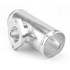 Silver Turbo Aluminum Flange Pipe 63mm 2.5inch L=150mm For GD-RS FV RZ BOV Blow Off Valve Adapter for Automotive
