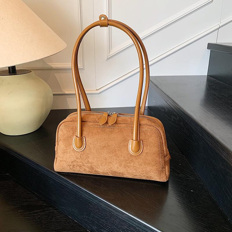 New fashion retro pillow bag autumn large capacity shoulder armpit bag texture commuter bag women's bag