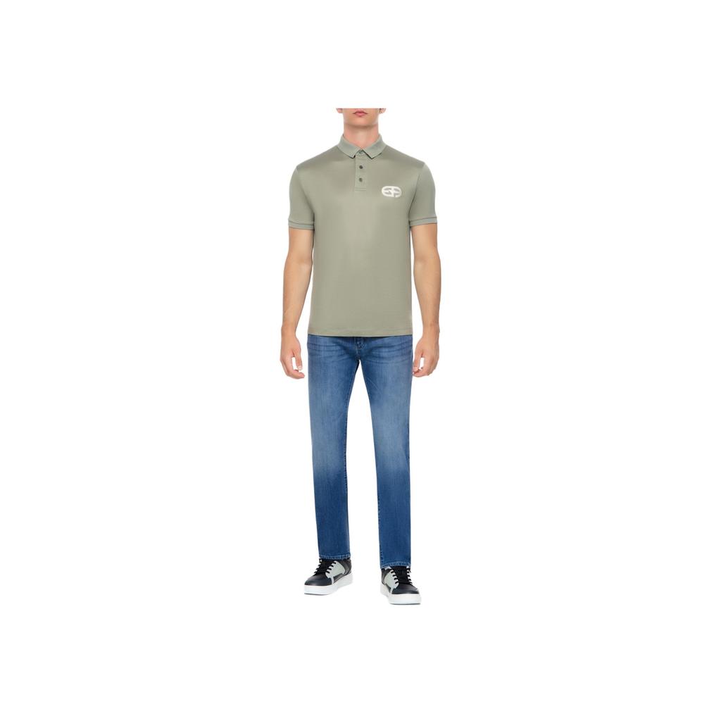 Emporio Armani Cotton Short Sleeve Straight Fit Polo Shirt Men tops 8N1FB6-1JUVZ-0606