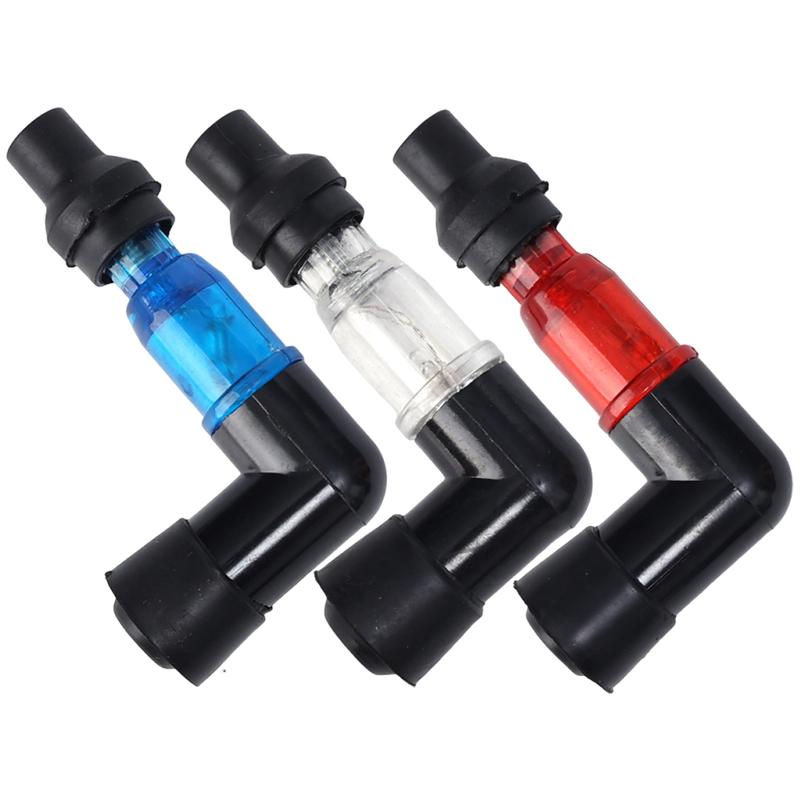 Motorcycle Spark Plug Cap Flashing Ignition Coil High Pressure Cover Universal Modification Accessories for Scooter Motorbike