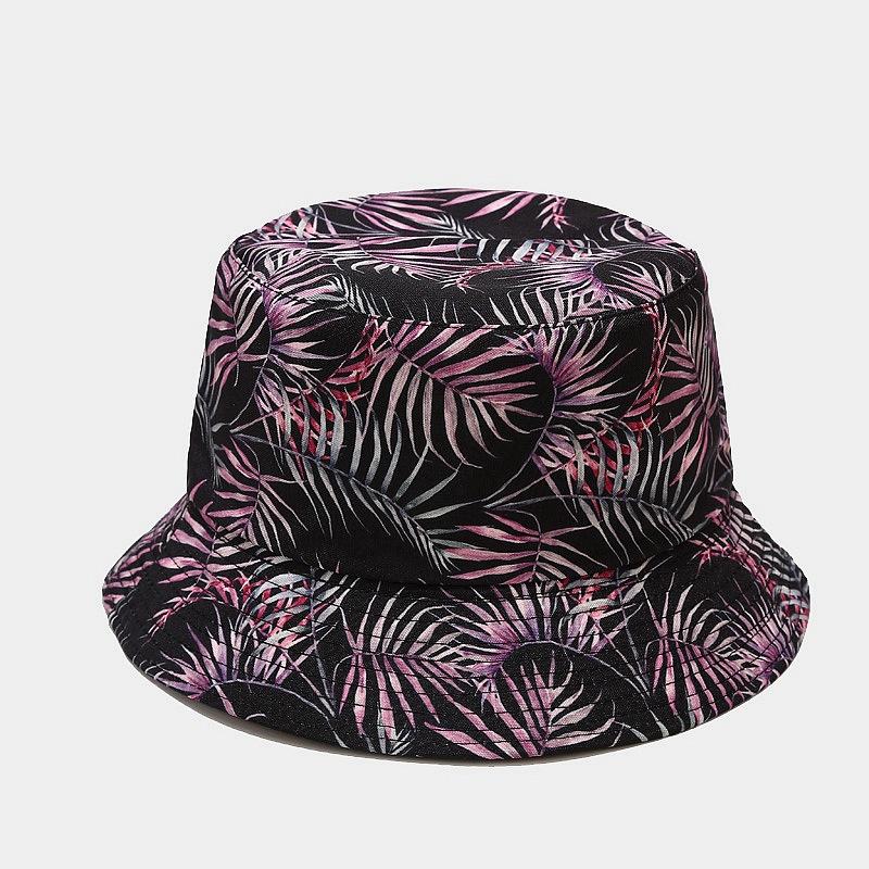 fashion plant printing pattern fisherman hat spring and summer outdoor sun protection fisherman cap unises fishing caps