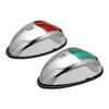 2 PCS Waterproof Yacht Navigation Light 12V 24V Boat Position Lights Marine Lights 27LED Marine Signal Warning Lamp Red & Green