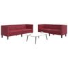 VidaXL Set of 2 Chesterfield Sofas Burgundy Faux Leather, Sofa, Sofa Seat, Recliner Sofa, Sofa 3209278